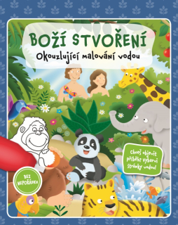BOŽÍ STVOřENÍ-tématické omalovánky a plnící vodní štětec