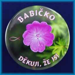 Magnetek s textem-prům.75mm-Babičko