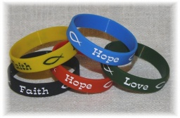 Náramek - Faith Hope Love 170mm