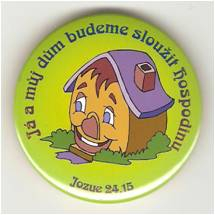 Odznak –dětský motiv s textem-prům.5cm.