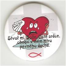 Odznak –dětský motiv s textem-prům.5cm.