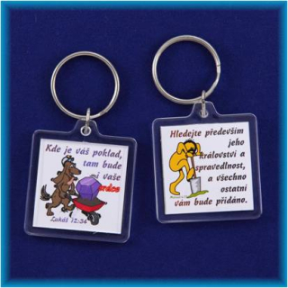 Kličenka- dětský motiv s textem-3.8cm x 3.8cm.