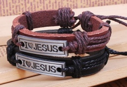 Kožený náramek I Jesus