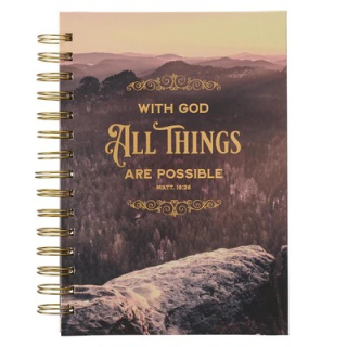 Kroužkový  zápisník -All Things Are Possible Mountain Vista