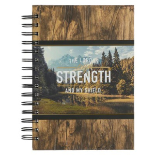Kroužkový  zápisník -The LORD is My Strength - Psalm 28:7